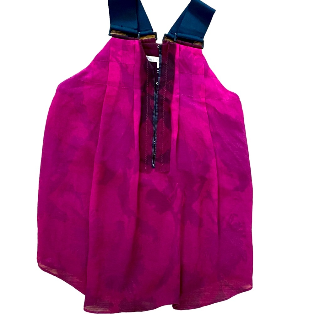 pink tie dye halter top by Rachel Roy